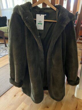 Faux Fur DKNY Coat